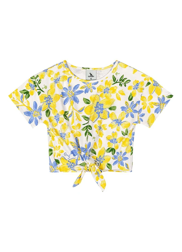 Quimby - Blusa Estampada Menina Amarelo 3