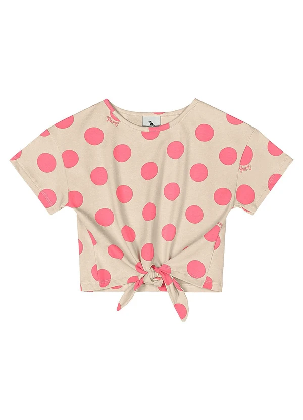 Quimby - Blusa Estampada Menina Bege 3
