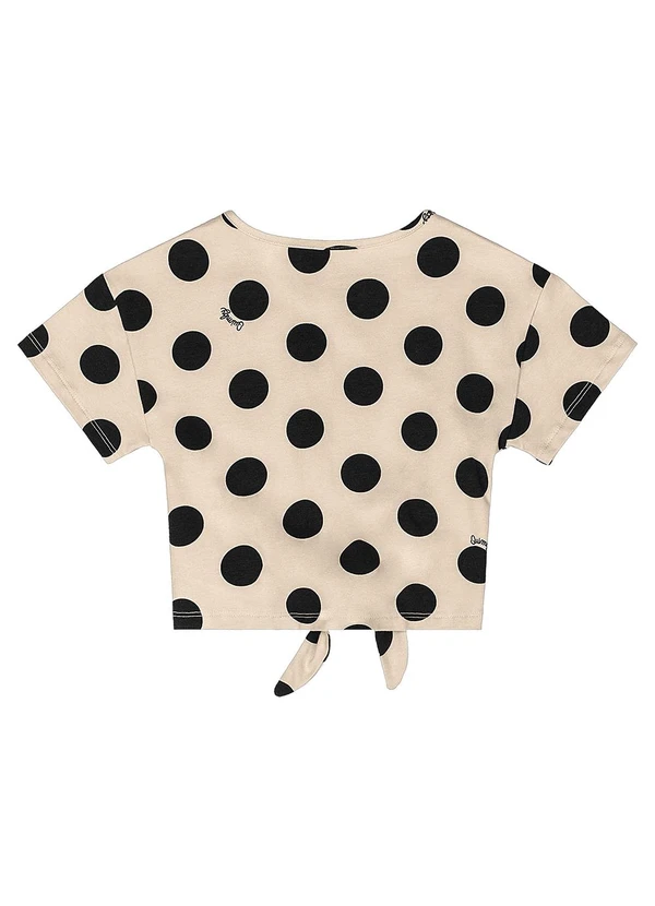 Quimby - Blusa Estampada Menina Preto 4