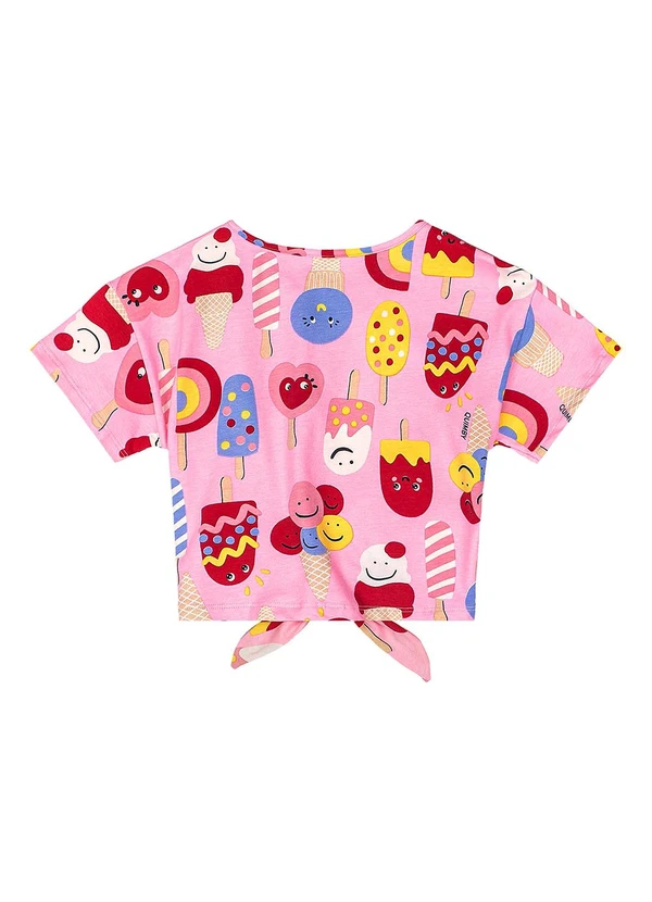 Quimby - Blusa Estampada Menina Rosa 4