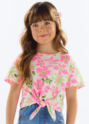 Quimby - Blusa Estampada Menina Rosa - QUIMBY