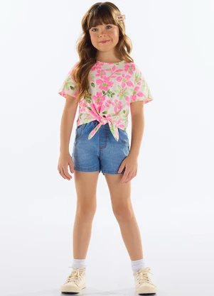 Quimby - Blusa Estampada Menina Rosa - QUIMBY