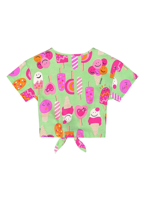 Quimby - Blusa Estampada Menina Verde 4
