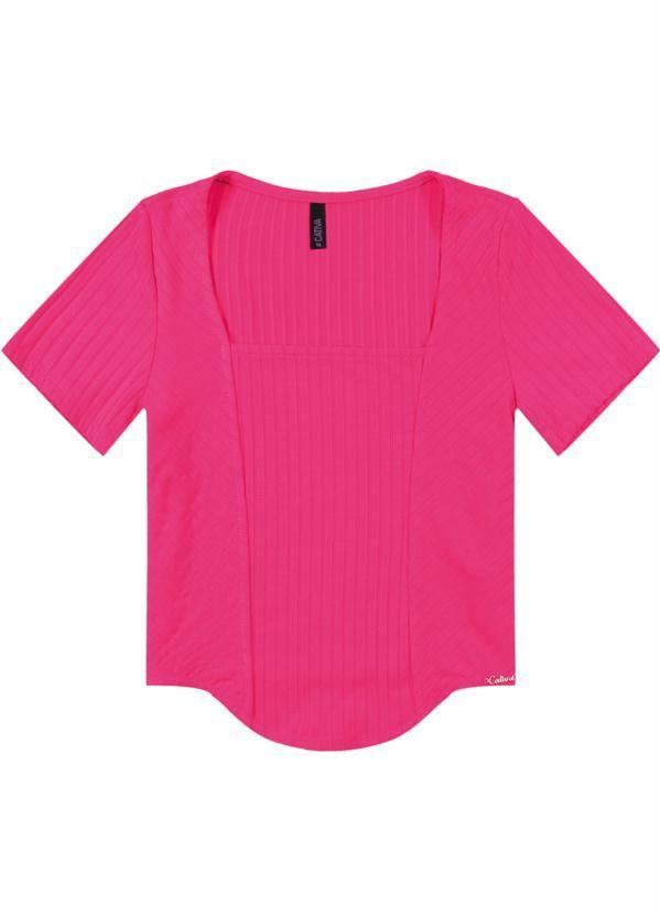 Cativa Teen - Blusa Estilo Corset Juvenil Rosa