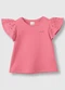 Carinhoso - Blusa Evasê em Cotton Rosa - variação: Rosa