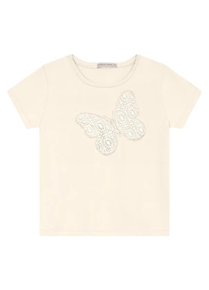 Trick Nick - Blusa Feminina em Cotton Leve Bege - TRICK NICK