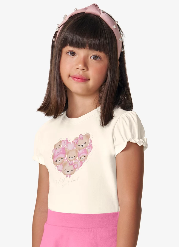 Trick Nick - Blusa Feminina em Cotton Leve Bege