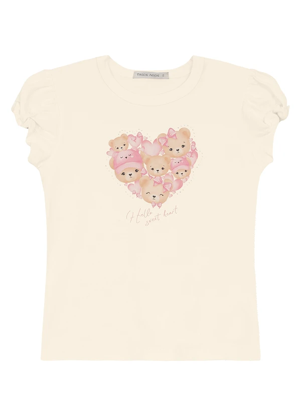 Trick Nick - Blusa Feminina em Cotton Leve Bege 3