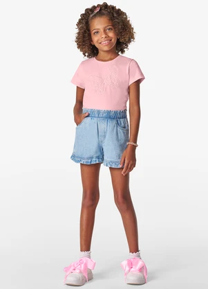 Trick Nick - Blusa Feminina em Cotton Leve Rosa - TRICK NICK