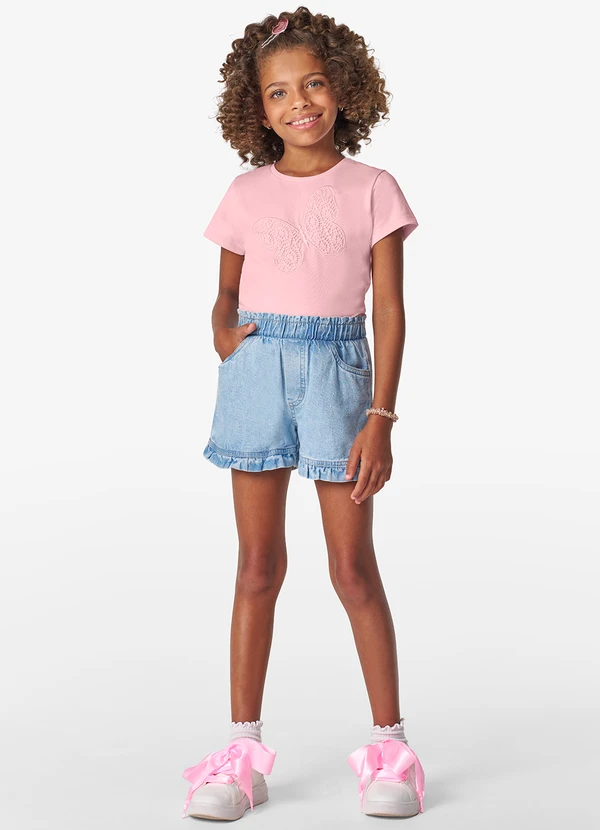 Trick Nick - Blusa Feminina em Cotton Leve Rosa 2