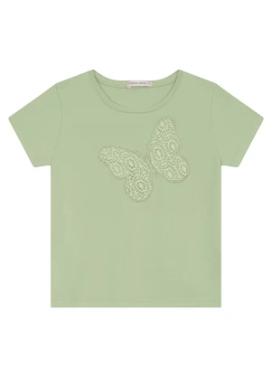 Trick Nick - Blusa Feminina em Cotton Leve Verde	 - TRICK NICK