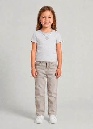 Trick Nick - Blusa Feminina em Ribana 2x1 Mescla Cinza - TRICK NICK