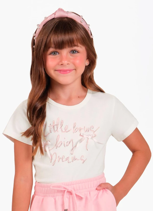 Rovitex - Blusa Feminina Estampada Malha Cotton Leve Bege