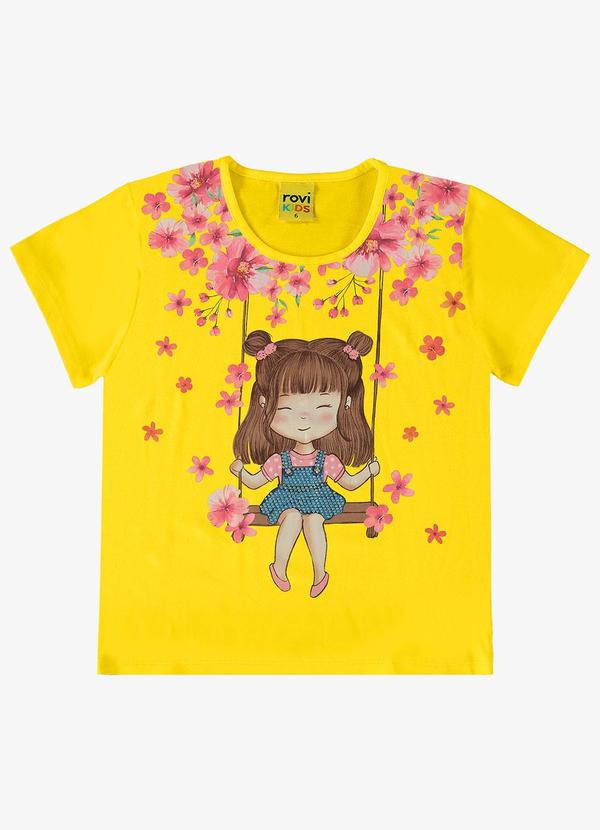Rovi Kids - Blusa Menina Infantil Amarelo