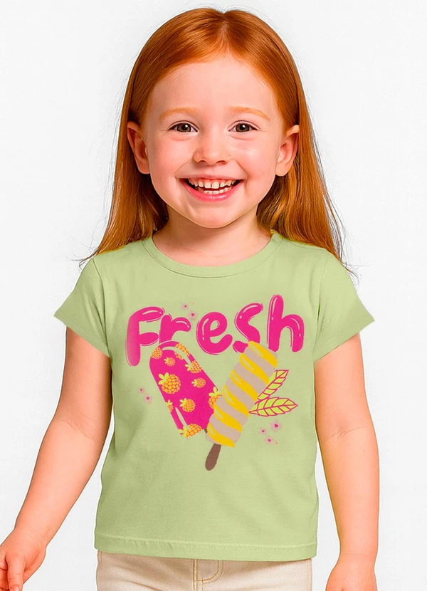 Infinita Cor - Blusa Feminina Infantil Amarelo