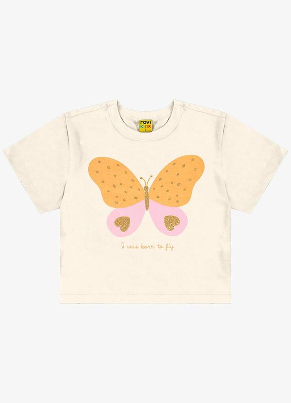 Rovi Kids - Blusa Feminina Infantil Bege