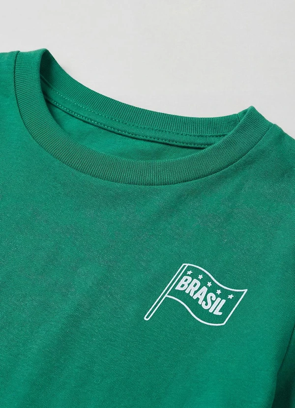 Rovi Kids - Blusa Feminina Infantil Brasil Verde 5