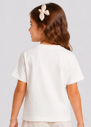 Rovitex - Blusa Feminina Infantil com Estampa Bege - ROVITEX