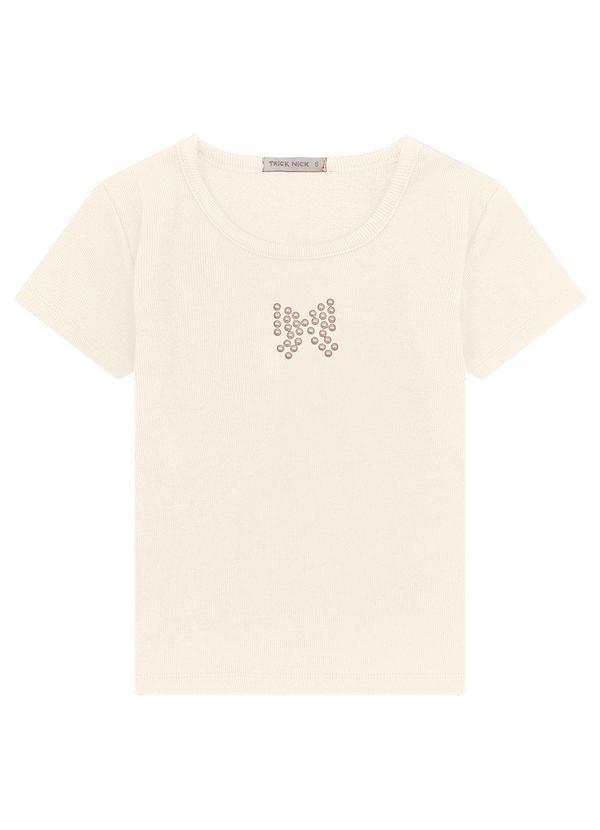 Trick Nick - Blusa Feminina Infantil em Ribana 2x1 Bege