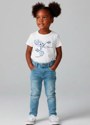 Rovitex - Blusa Feminina Infantil Estampada Bege - ROVITEX