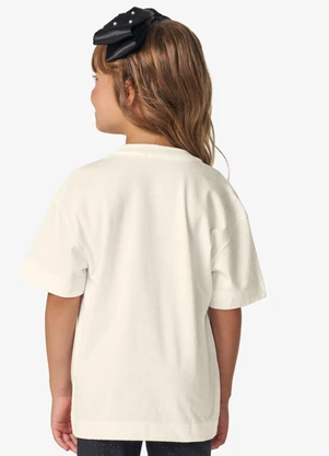 Rovitex - Blusa Feminina Infantil Malha Cotton Leve Bege - ROVITEX