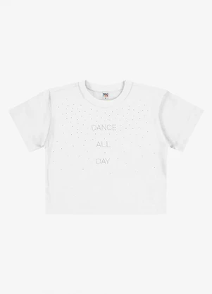 Rovi Kids - Blusa Feminina Infantil Meia Malha Branco - ROVI KIDS