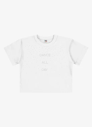 Rovi Kids - Blusa Feminina Infantil Meia Malha Branco - ROVI KIDS