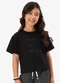Rovi Kids - Blusa Feminina Infantil Meia Malha Preto - variação: Preto
