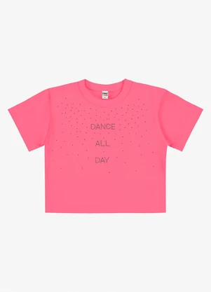 Rovi Kids - Blusa Feminina Infantil Meia Malha Rosa - ROVI KIDS