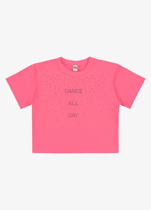 Rovi Kids - Blusa Feminina Infantil Meia Malha Rosa - ROVI KIDS