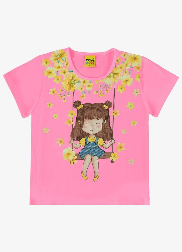 Rovi Kids - Blusa Feminina Infantil Rosa