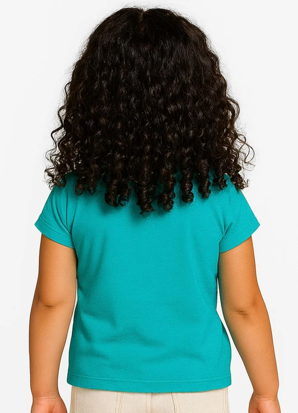 Infinita Cor - Blusa Feminina Infantil Verde 2