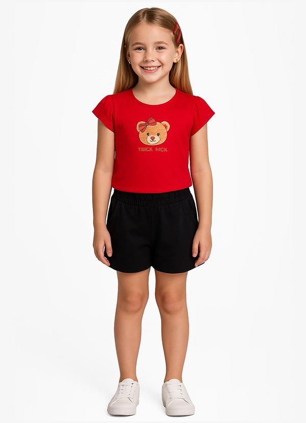 Trick Nick - Blusa Feminina Infantil Vermelho