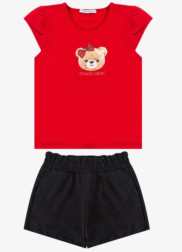 Trick Nick - Blusa Feminina Infantil Vermelho 3
