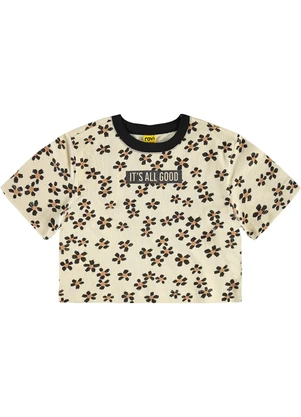 Rovi Kids - Blusa Feminina Malhao Fruit Bege - ROVI KIDS