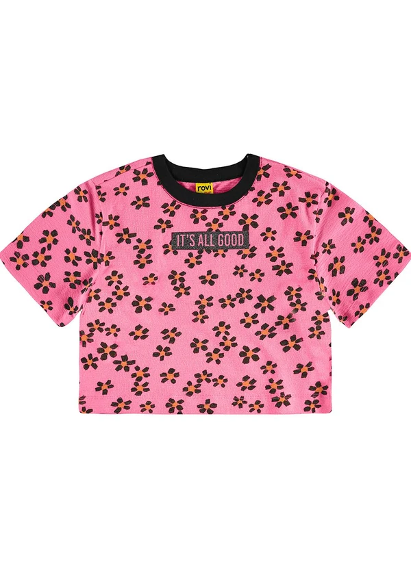 Rovi Kids - Blusa Feminina Malhao Fruit Rosa 1