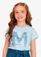 Rovi Kids - Blusa Feminina Meia Malha Bege - variação: Azul