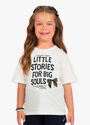 Rovi Kids - Blusa Feminina Meia Malha Bege - ROVI KIDS