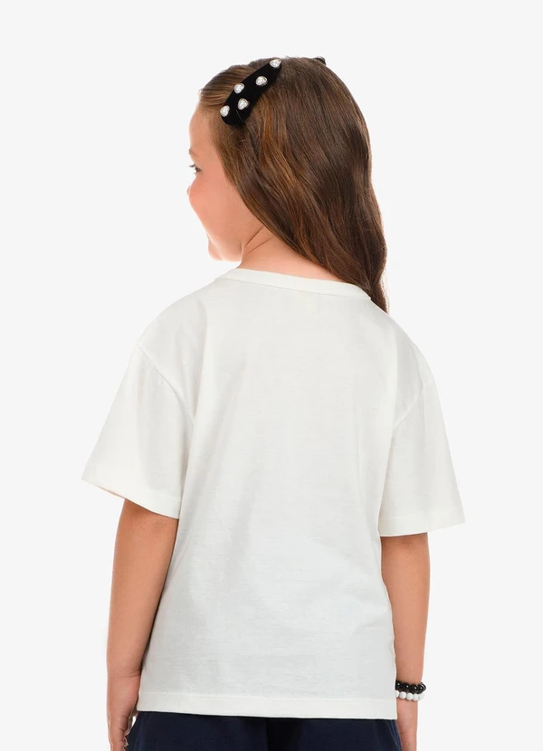 Rovi Kids - Blusa Feminina Meia Malha Bege 2