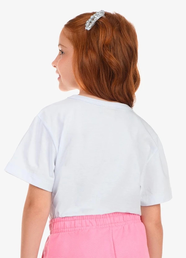 Rovi Kids - Blusa Feminina Meia Malha Branco 2