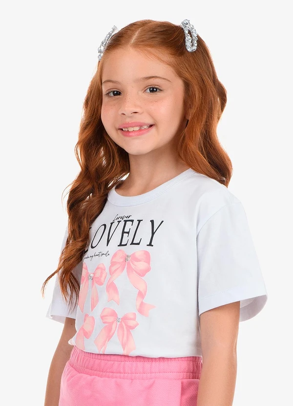 Rovi Kids - Blusa Feminina Meia Malha Branco 4