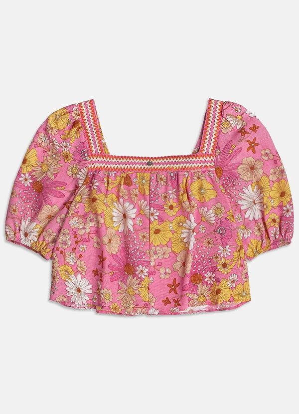 I Am - Blusa Floral Rosa 5