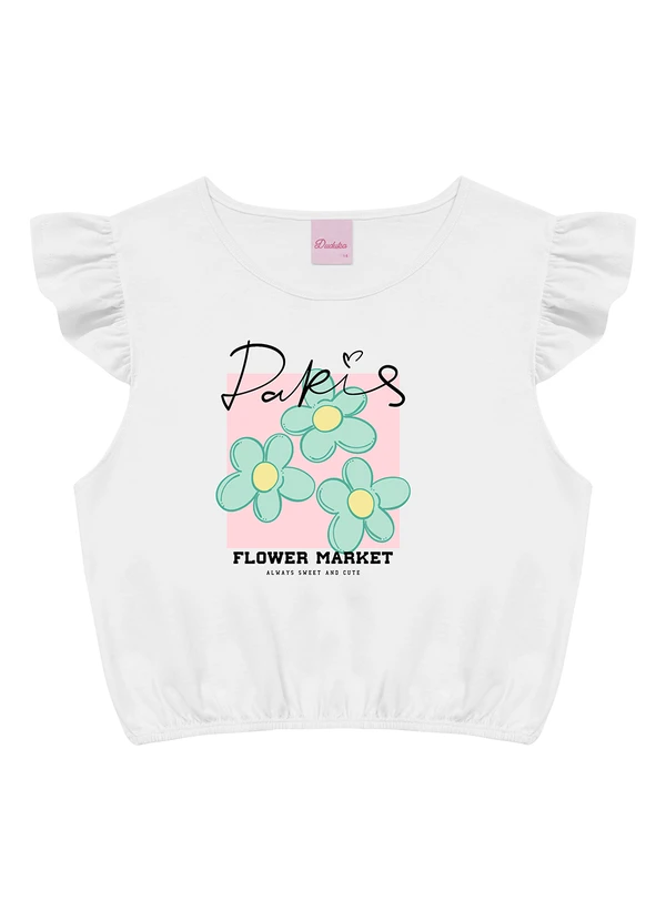 Duduka - Blusa Flower Market Branco