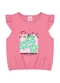 Duduka - Blusa Básica Decote Redondo  Vermelho - variação: Rosa