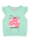 Duduka - Blusa Básica Decote Redondo  Vermelho - variação: Verde