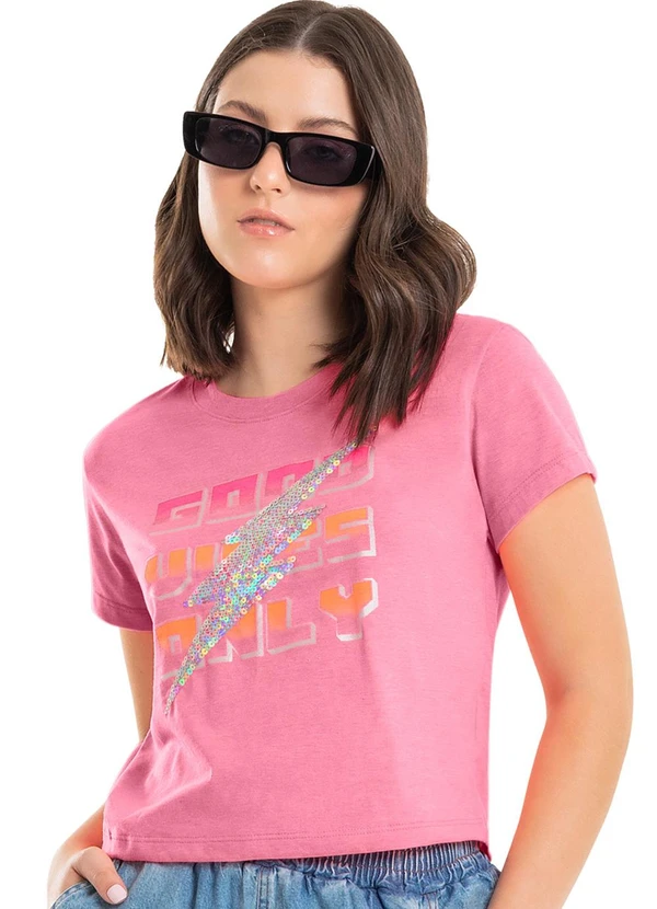 Gloss - Blusa Good Vibes Only Juvenil Rosa
