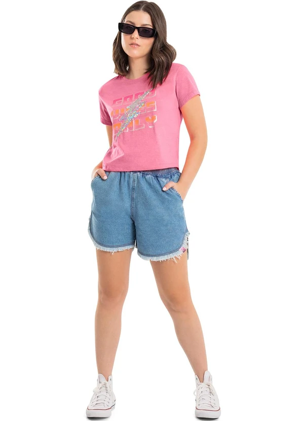 Gloss - Blusa Good Vibes Only Juvenil Rosa 2