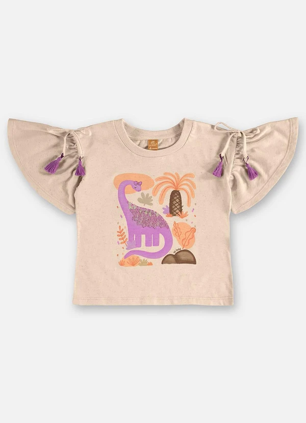 Up Baby - Blusa Infantil Algodão Bege 3