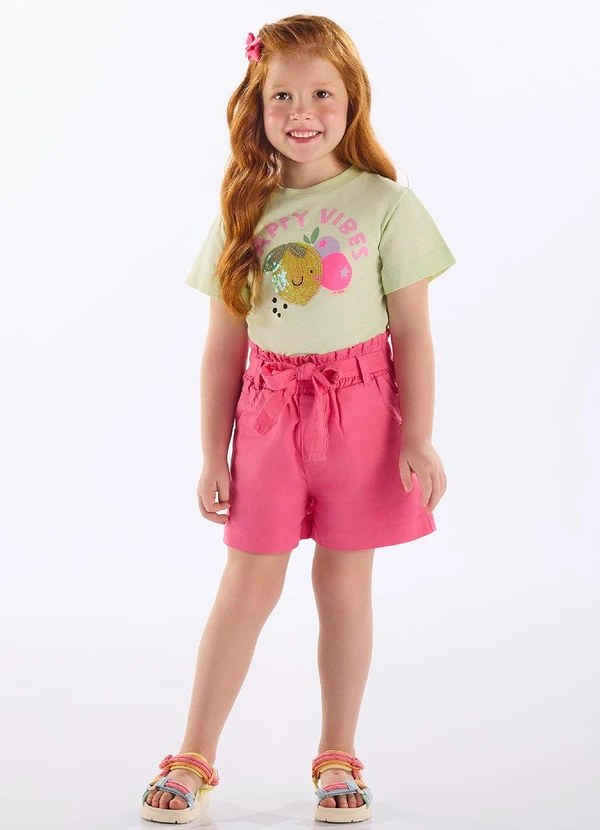 Up Baby - Blusa Infantil Algodão Bordado Verde 2