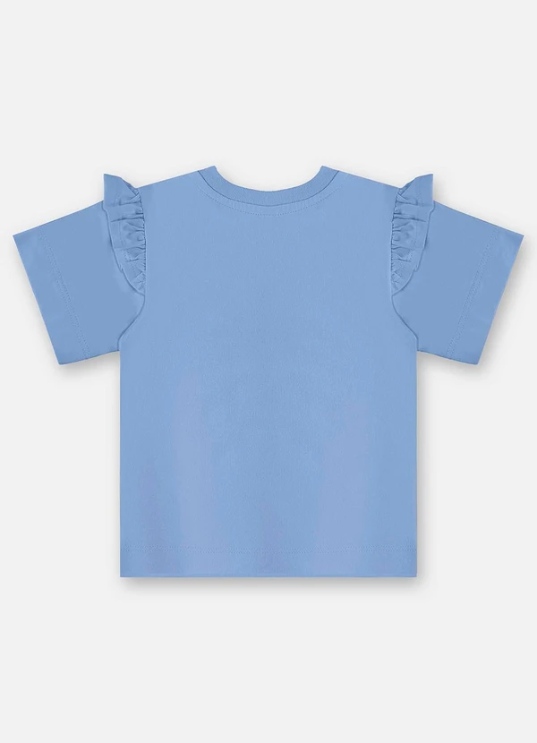 Up Baby - Blusa Infantil Algodão com Strass Azul 4